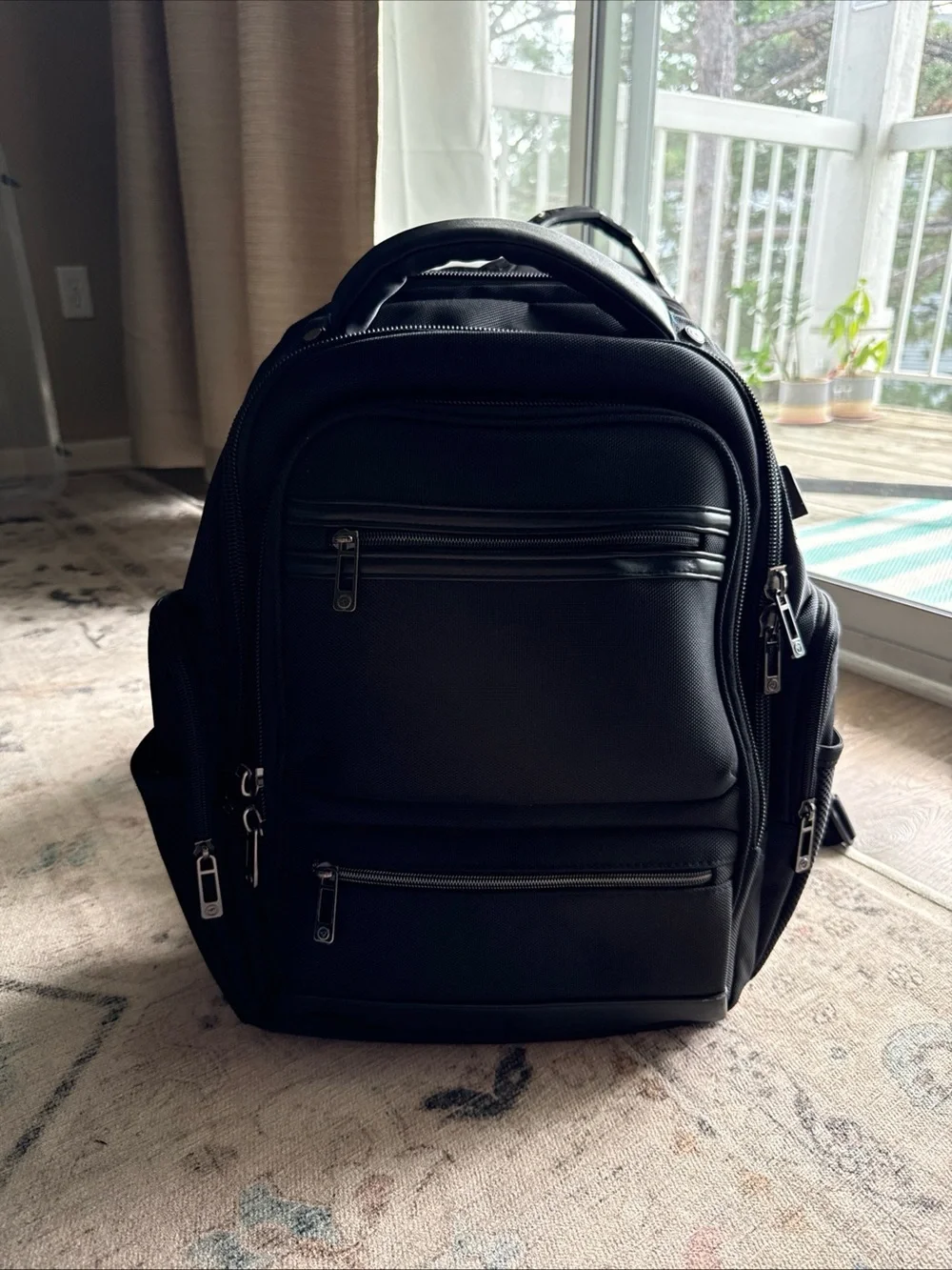 Heritage Black Men's Tech Laptop Backpack